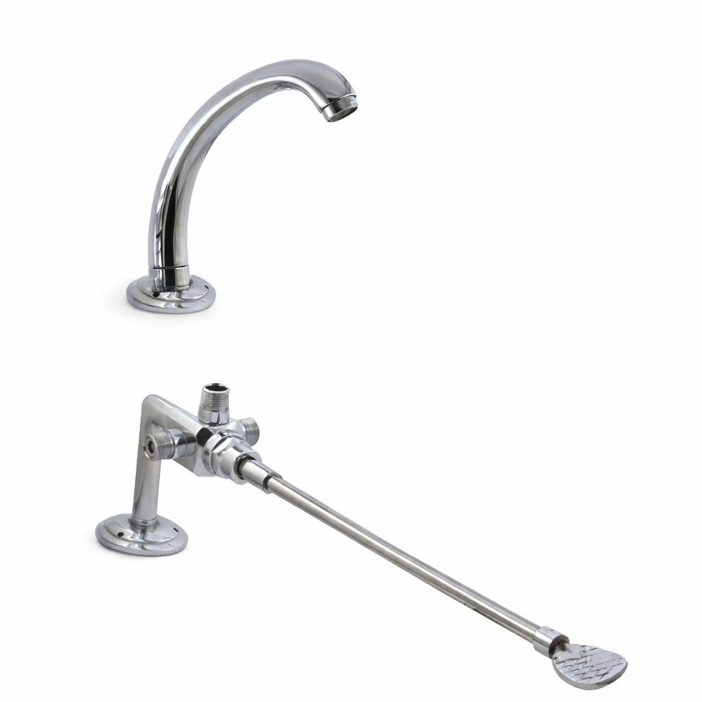 Basin handless Pedal operated mixer