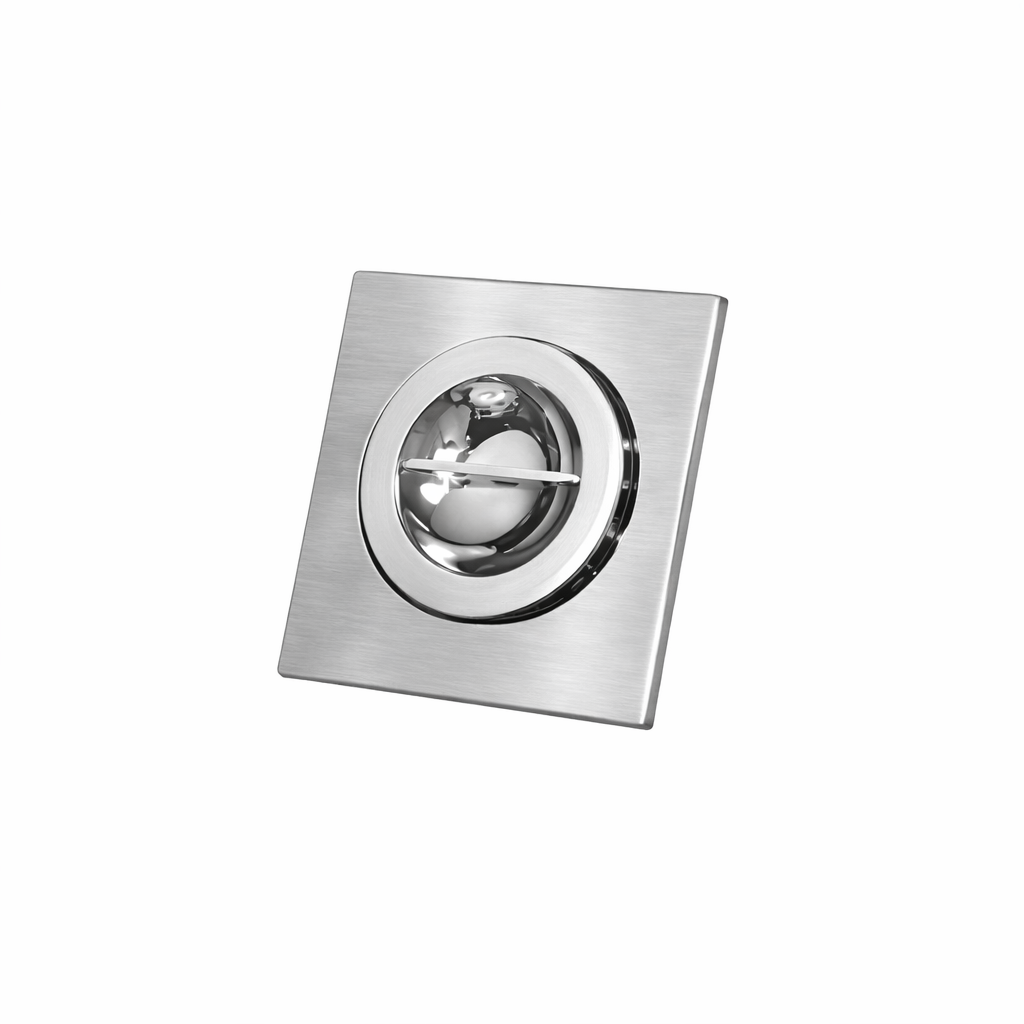 Brass floor trap with basket 20*20 cm