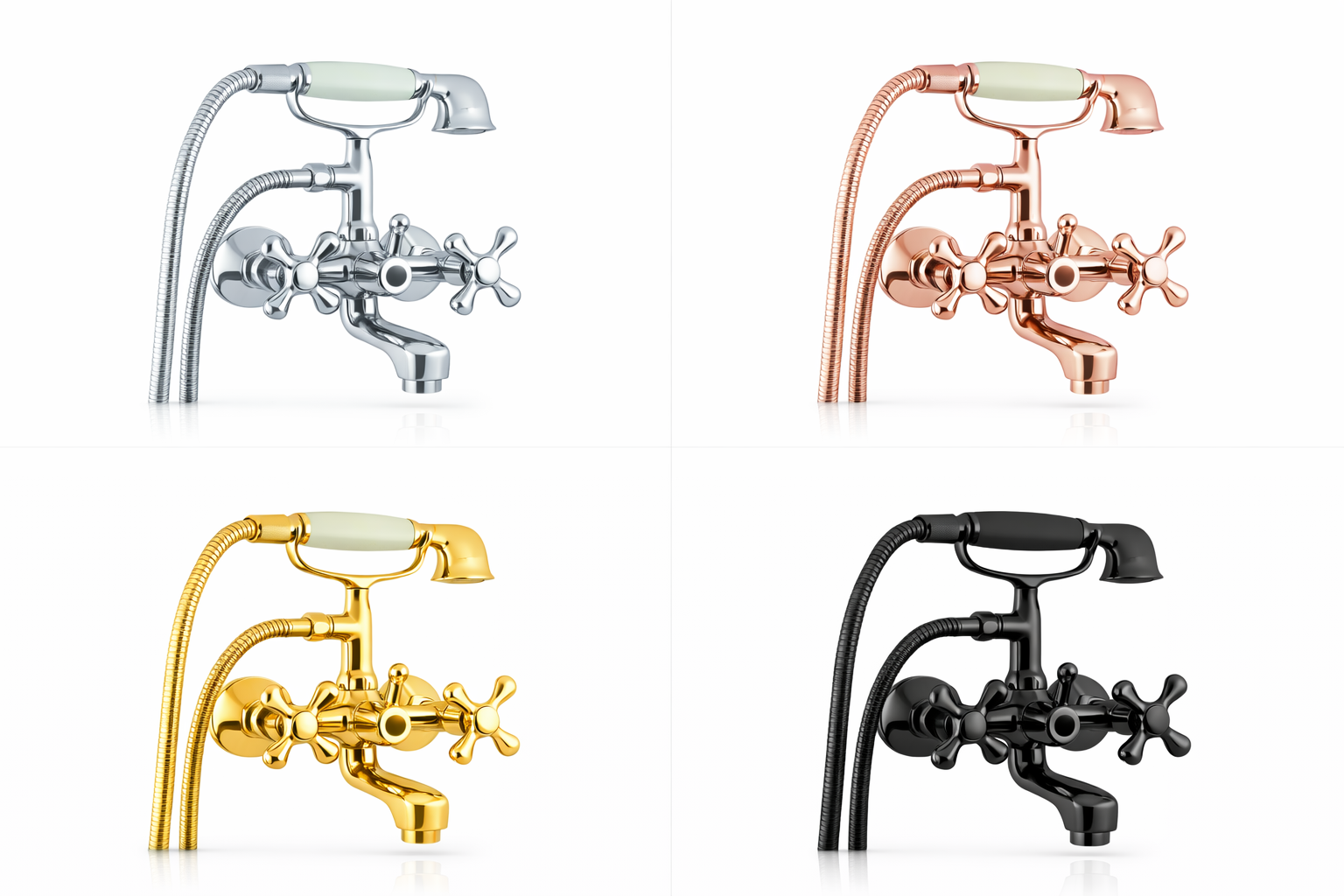 Classic Bath & shower mixer with handset