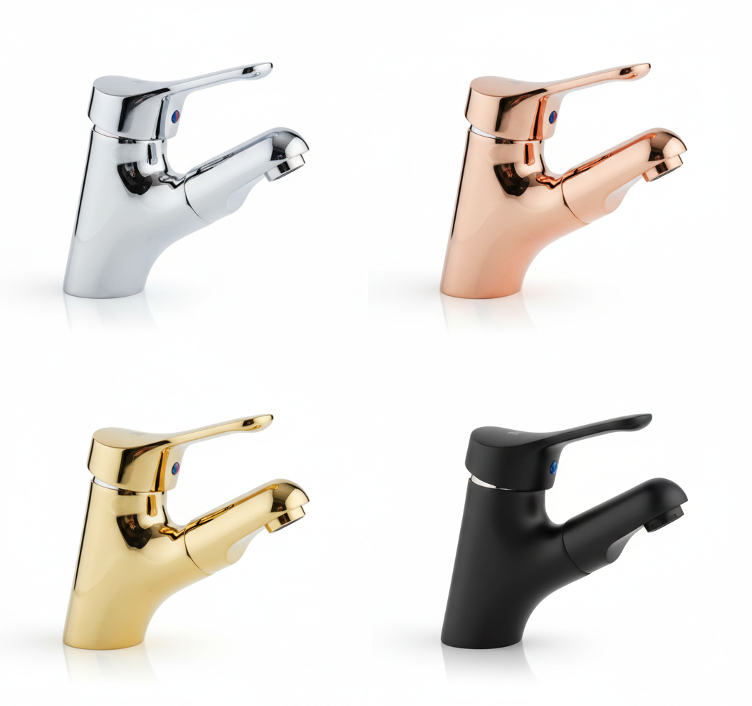 ONO PLUS Basin mixer with extractible shower